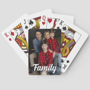 LEUK! 👪Custom Familie Foto Speelkaarten