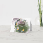 Leuk danken Weinig Vogel en Vlinder u Bedankkaart (Voorkant)