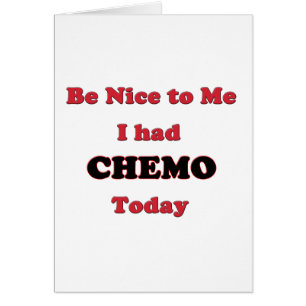 Leuk dat ik Chemo vandaag had.