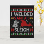 Leuk dat ik de Kerstmis-slee cadeau van de Kerstma Kaart (Gele Bloem)