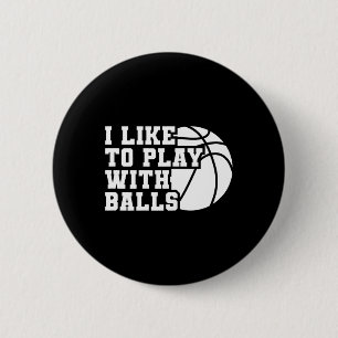 Leuk dat ik graag met Bylls Bysketbyll Girl speel Ronde Button 5,7 Cm