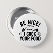 Leuk dat ik je eten heb meegenomen ronde button 7,6 cm (Voorkant /achterkant)