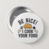 Leuk dat ik je eten heb meegenomen ronde button 7,6 cm (Voorkant /achterkant)