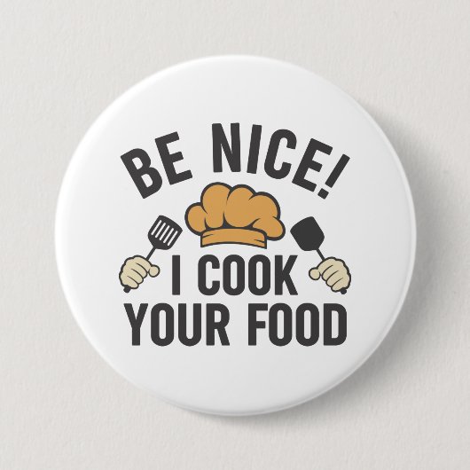 Leuk dat ik je eten heb meegenomen ronde button 7,6 cm (Voorkant)