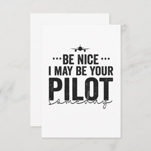 Leuk dat ik je piloot ooit ben, pa bedankkaart (Voorkant / Achterkant)