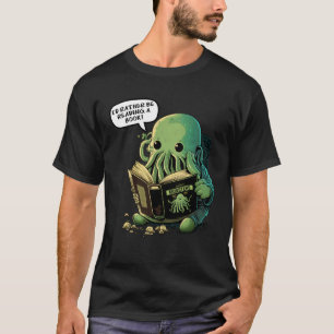 Leuk dat ik liever een boek lees Cthulhu T-shirt