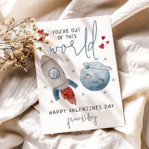 Leuk dat je niet van deze wereld bent Valentijns Feestdagenkaart