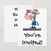 leuk , democratisch , tekenfilm kaart (Voorkant / Achterkant)