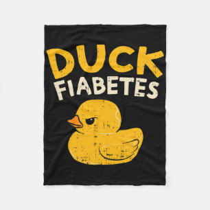 Leuk Diabetes Bewustzijn Ik Duck Diabetes I Cool R Fleece Deken