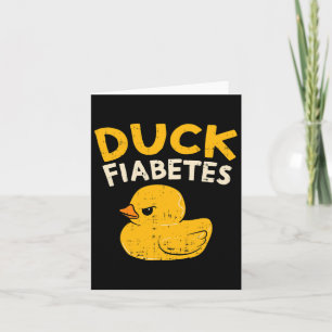 Leuk Diabetes Bewustzijn Ik Duck Diabetes I Cool R Kaart