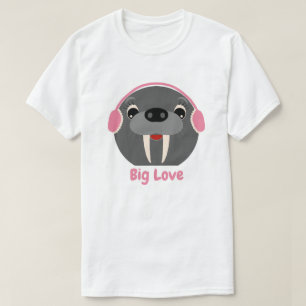 Leuk Dier 'Big Love' Walrus T-shirt