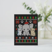 Leuk Dier Kerst briefkaart (Staand voorkant)