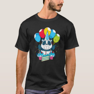 Leuk Dier Kids Verjaardagsfeestje Panda Beer Panda T-shirt