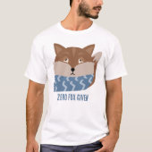 Leuk Dier 'Zero Fox' T-shirt (Voorkant)