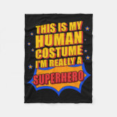 Leuk dit is mijn menselijke kostuum superheld cade fleece deken (Voorkant)
