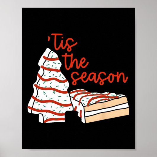 Leuk dit seizoen Design Kerstboom taarten Deb Poster (Voorkant)