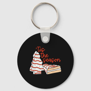 Leuk dit seizoen Design Kerstboom taarten Deb Sleutelhanger