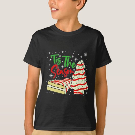 Leuk dit seizoen Design Kerstboom taarten Deb T-shirt (Voorkant)