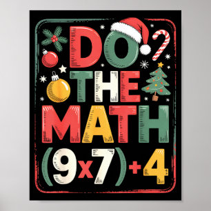 Leuk Doe De Wiskunde 67 Meme Zes Zeven Kerst Leraa Poster