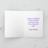 Leuk draag w/butterfy verjaardagskaart kaart (Binnen)