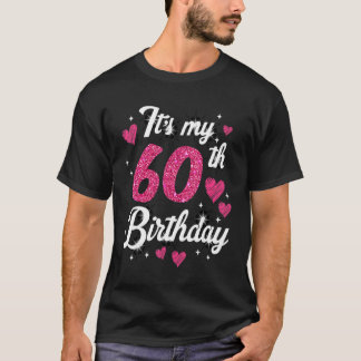 Leuk draaien 60 jaar oud verjaardagsfeestje Leuke T-shirt