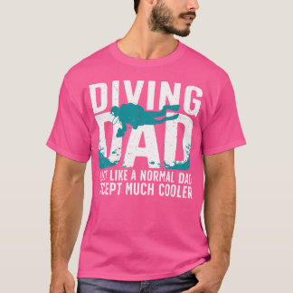 Leuk Duiken Voor Vader Mannen Oceaan Duiker In T-shirt
