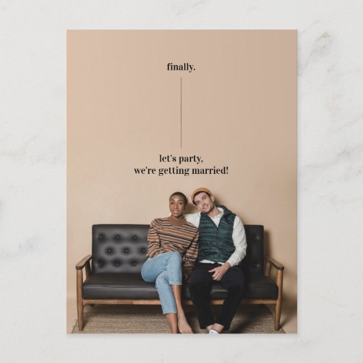 Leuk eigenzinnig ontwerp Sla de datum bruiloft upd Briefkaart (Voorkant)