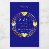 Leuk Elegant Bruiloft Feest Evenement Mini Wijn Etiket (Enkel label)