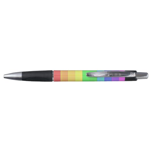  Leuk Elegant Kleurrijke Regenboog Strepen Pen (Achterkant)