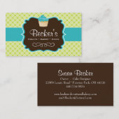 Leuk en Capricieus Visitekaartje Cupcake (Voorkant / Achterkant)