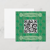 Leuk en Fancy 4 Leaf Clover QR Code Kaart (Voorkant / Achterkant)