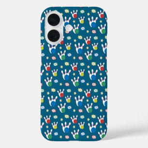 Leuk en Fancy Bowling Pattern iPhone 16 Hoesje