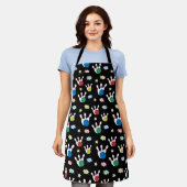 Leuk en Fancy Bowling Pattern Schort (Gedragen)