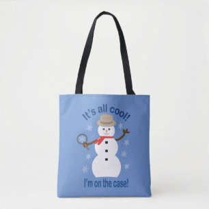 Leuk en Fancy Het is allemaal cool Sneeuwman Detec Draagtas