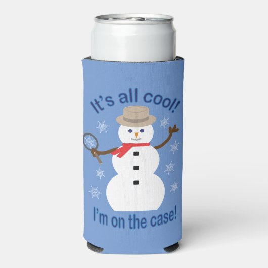 Leuk en Fancy Het is allemaal Cool Snowman Detecti (Seltzer Achterkant)