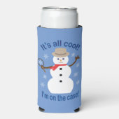 Leuk en Fancy Het is allemaal Cool Snowman Detecti (Seltzer Voorkant)