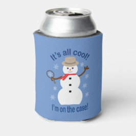 Leuk en Fancy Het is allemaal Cool Snowman Detecti Blikjeskoeler