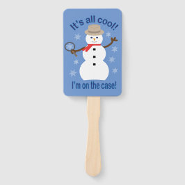 Leuk en Fancy Het is allemaal Cool Snowman Detecti Handwaaier