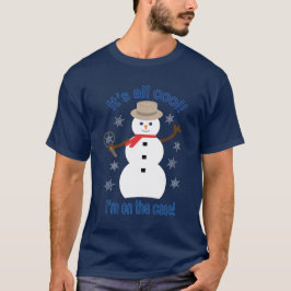 Leuk en Fancy Het is allemaal Cool Snowman Detecti T-shirt