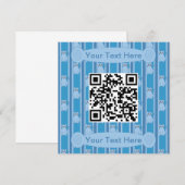 Leuk en Fancy Kat QR Code Kaart (Voorkant / Achterkant)