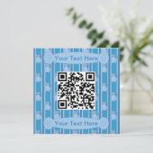 Leuk en Fancy Kat QR Code Kaart (Staand voorkant)
