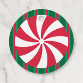 Leuk en Fancy Kerst Peppermint Snoep Bedankjes Labels (Achterkant)