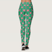 Leuk en Fancy Kerst Peppermint Snoep Leggings (Achterkant)