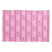 Leuk en Fancy Puppy Gestreept Kussensloop (Achterkant)