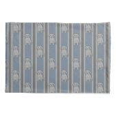 Leuk en Fancy  Puppy Gestreept Kussensloop (Achterkant)