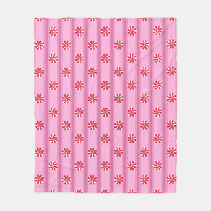 Leuk en Fancy Roze Kerst Peppermint Snoep Fleece Deken
