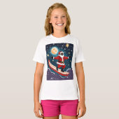 Leuk en feestelijk kerstdesign t-shirt (Voorkant volledig)
