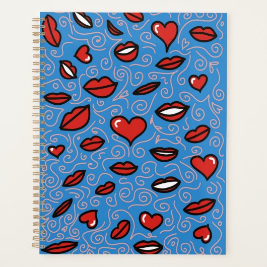 Leuk en gedurfd lippatroon planner (Voorkant)