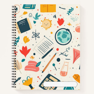 Leuk en kleurrijk "Back to School" Notitieboek