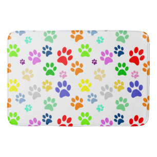 Leuk en Kleurrijk Fun Dierenpoot Patroon Badmat